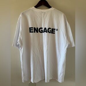 Engage White Men's T-Shirt
